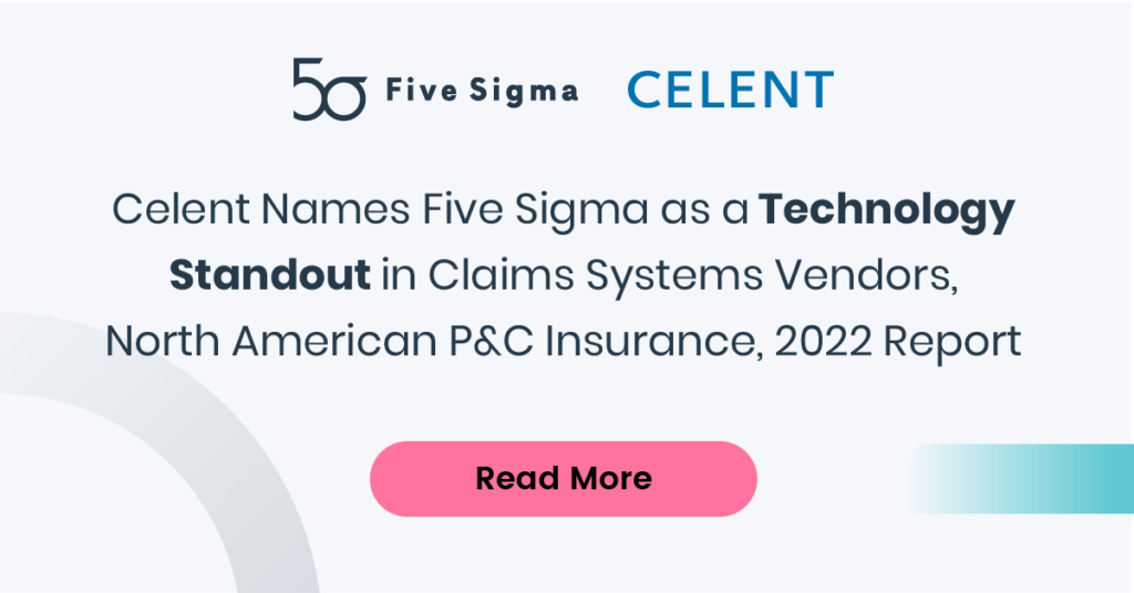 Five Sigma Celent technology standout report banner