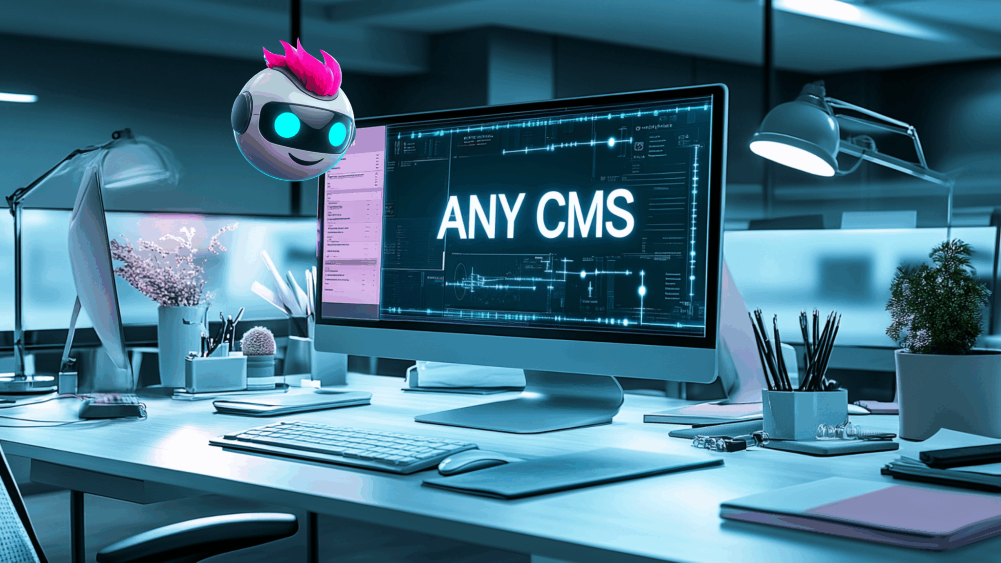 Clive works on top of any cms