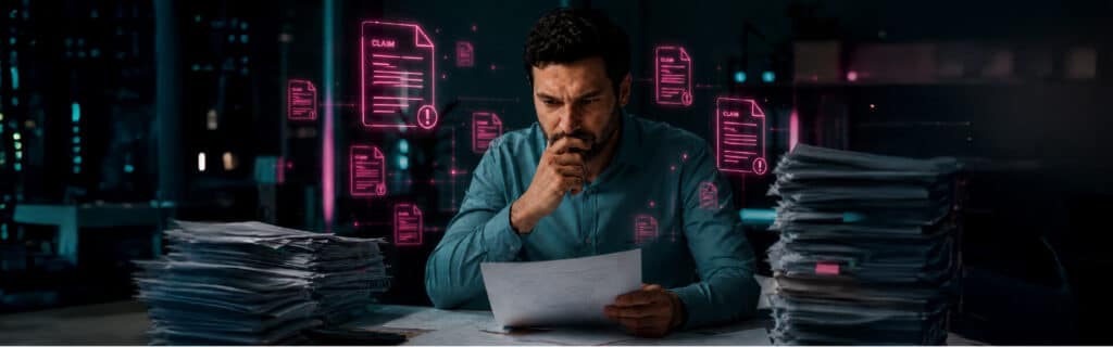 The human adjuster is pilled up by claim files that could be automated by agentic AI
