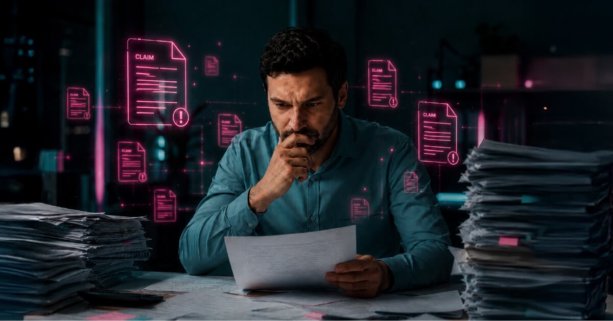 The human adjuster is pilled up by claim files that could be automated by agentic AI