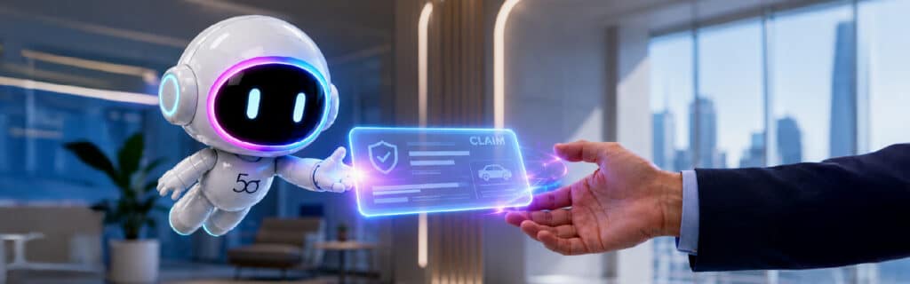 Clive AI transfers a digital claim file to a human adjuster when the claim reaches a decision boundary.